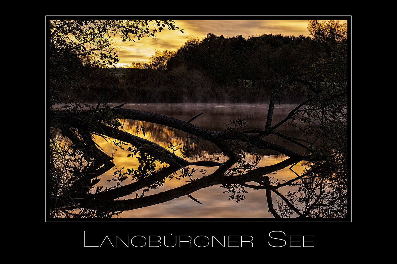 Landschaftsfotografie Langbuergner See im Chiemgau in Bayern Deutschland