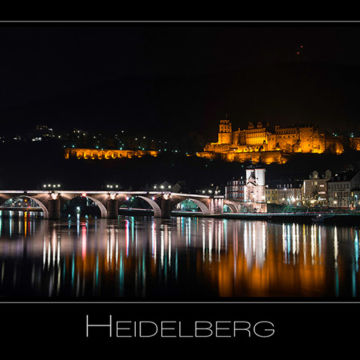 Foto Weidner Landschaftsfotografie Heidelberg nachts Baden-Württemberg Deutschland Landschaftsfotografie Heidelberg nachts Baden-Württemberg Deutschland