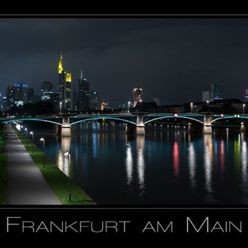 Foto Weidner Landschaftsfotografie Skyline von Frankfurt am Main nachts Hessen Deutschland Landschaftsfotografie Skyline von Frankfurt am Main nachts Hessen Deutschland