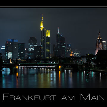 Foto Weidner Landschaftsfotografie Skyline von Frankfurt am Main nachts Hessen Deutschland Landschaftsfotografie Skyline von Frankfurt am Main nachts Hessen Deutschland