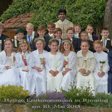 Foto Weidner Kommunion - Gruppenfoto Erstkommunion Rimsting 2015 Gruppenfoto Erstkommunion Rimsting 2015