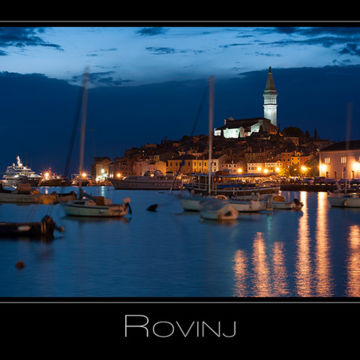 Foto Weidner Landschaftsfotografie Hafen nachts in Rovinj Kroatien Landschaftsfotografie Hafen nachts in Rovinj Kroatien